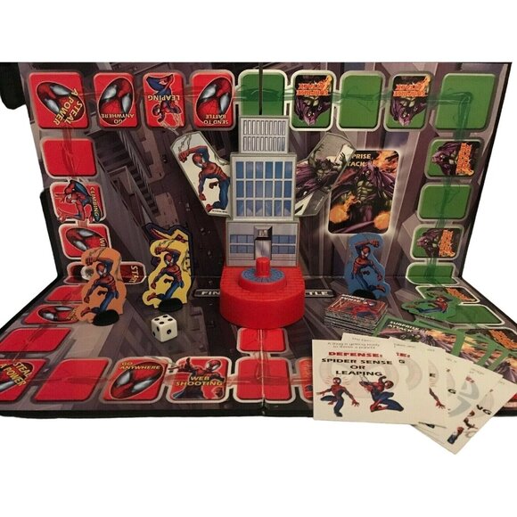 Marvel Spider-Man vs the Green Goblin Board Game 2005 Pressman w/ Battle Wall - Picture 4 of 7